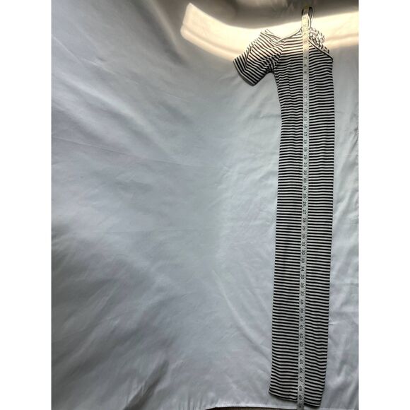 Caution to the Wind Long Midi Maxi Striped Dress Nautical Size M Cold Shoulder - Picture 12 of 12